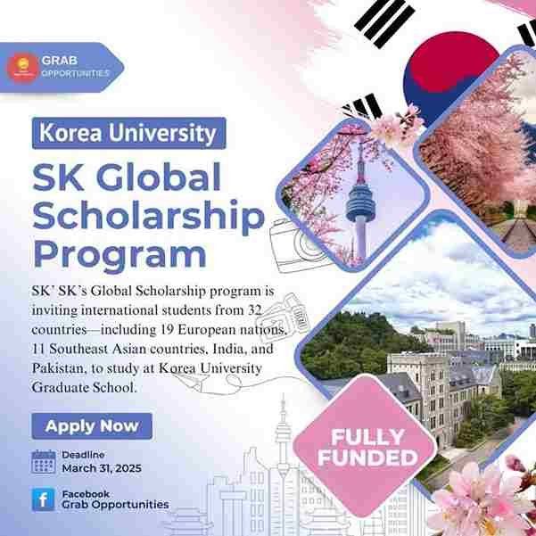 Study in Seoul: SK Global Scholarship 2025 Covers Tuition, Living Costs & More