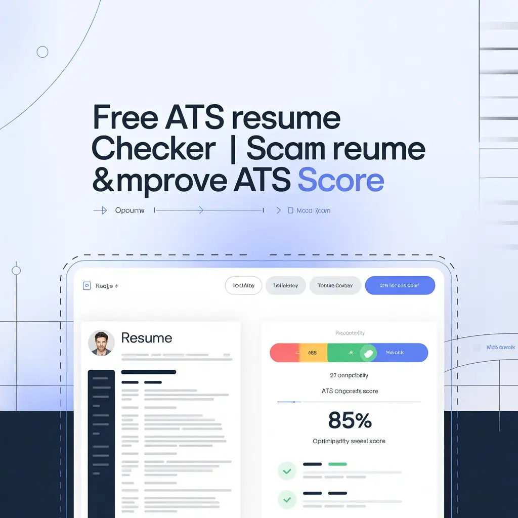An best free ATS Resume Checker is an online tool that scans your resume the same way hiring software does. It compares your resume against a specific job description and analyzes