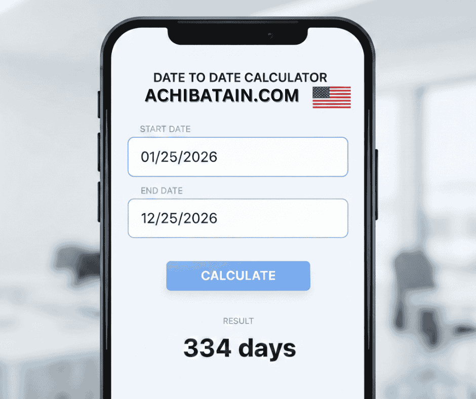 Best Date to Date Calculator usa