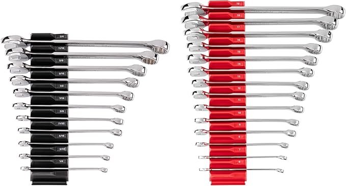 Heavy-duty Best Wrench Set for Truck Owners featuring durable metric and SAE sizes, perfect for semi-truck, pickup truck, and diesel engine servicing.