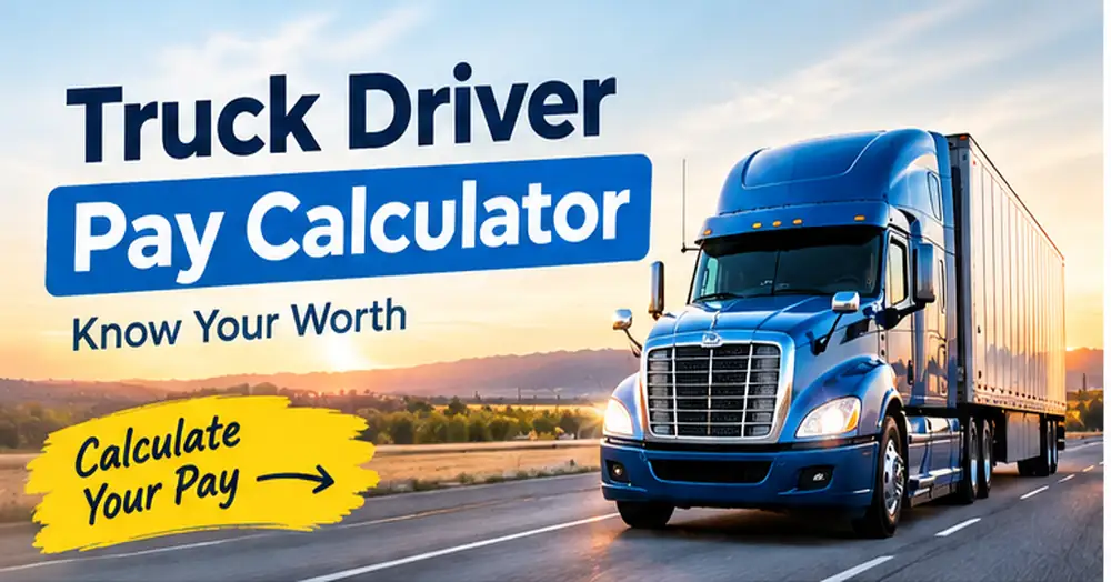 Truck driver pay calculator USA and Canada 